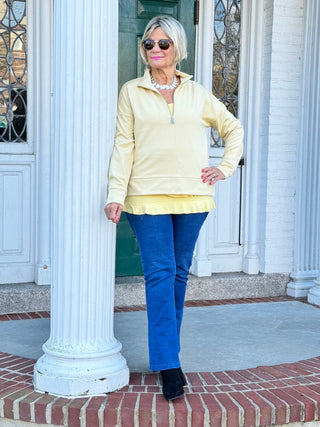 CHAMOIS HALF ZIPPER