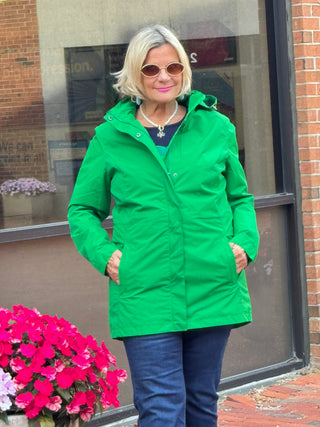 LOGAN GREEN RAINCOAT