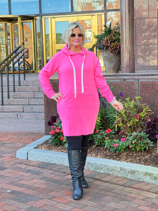 Lulu b  kangaroo Hot Pink Scuba Dress
