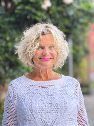 Women's Crochet Lined Pullover Sweater Cathys Place