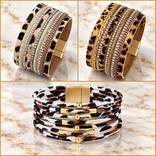 Magnetic Buckle Leopard Bracelet Cathys Place
