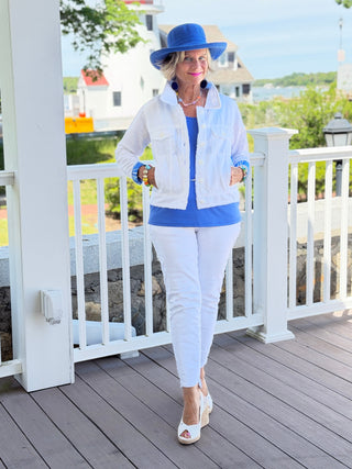 HARBOR BLUES LINEN JACKET Cathys Place