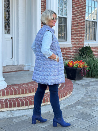 AUBREY BLUE PUFFER VEST