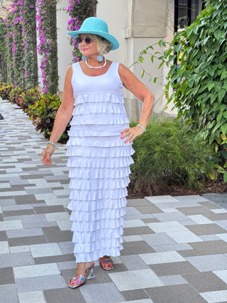 LULU-B WHITE CHA CHA MAXI DRESS