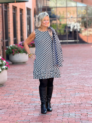 LULU B BOCA CHIC SHIFT RUFFLE DRESS Cathys Place