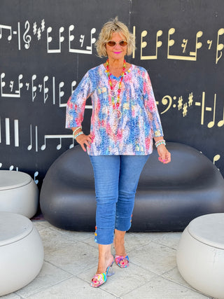 Ethyl Button Cuff Capri - Sincere