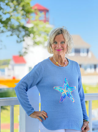 BEACH CLUB PERRI STARFISHGSWEATER LULU-B