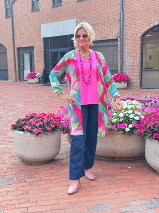Ethyl Classic Long Length Cardi - KAMAS