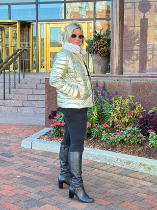 LULU-B PUFFER DOWN  FAUX FUR JACKET