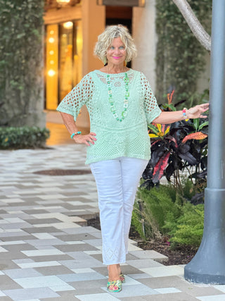 Women's Aloe  Lace Pullover Sweater Cathys Place