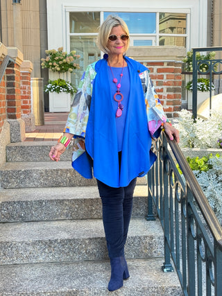 Blue Reversible Rain Cape - l Collection