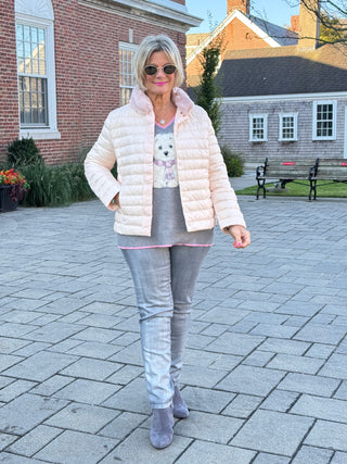 LULU-B PINK FAUX FUR JACKET