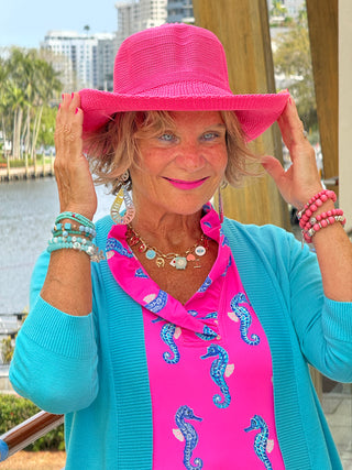 LULU B SEAHORSE BAY SLEEVELESS RUFFLE TOP
