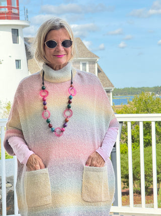 Gradient Colorful Pullover Sweater