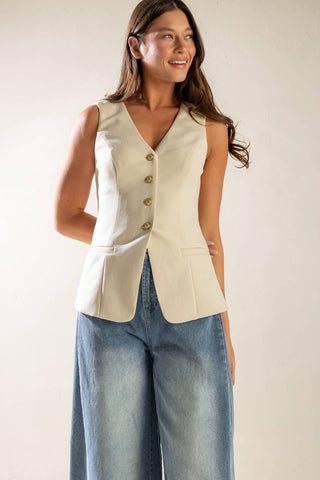 WHERE YOU BELONG WOVEN VEST