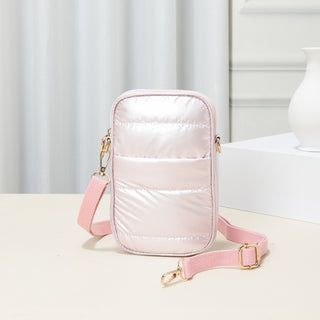 BLUSH PUFFER CROSSBODY BAG