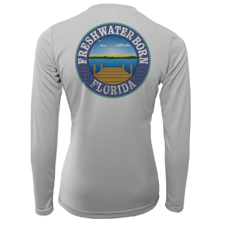 Garnet and Gold Freshwater Born Women's Long Sleeve UPF 50+ Dry-Fit Shirt