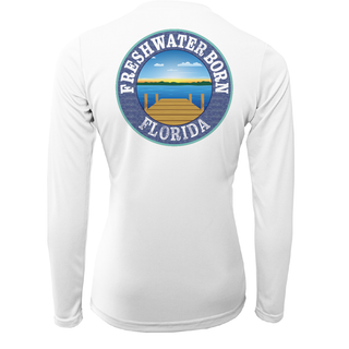 Florida Freshwater Born SUP Flag Women's Long Sleeve UPF 50+ Dry-Fit Shirt