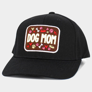 Black Dog Mom Message Baseball Cap