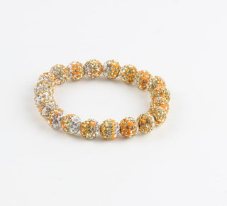 Mixed Color Soft Clay Full Rhinestone Ball Braided Shambhala Bracelet Cathys Place