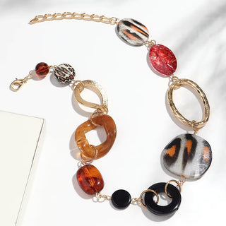 Bohemian Style Leopard Print Necklace Cathys Place