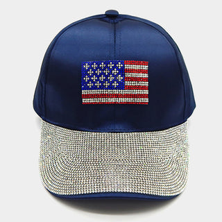 BLING FLAGS ACCENTED HAT