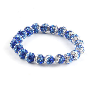 Mixed Color Soft Clay Full Rhinestone Ball Braided Shambhala Bracelet Cathys Place