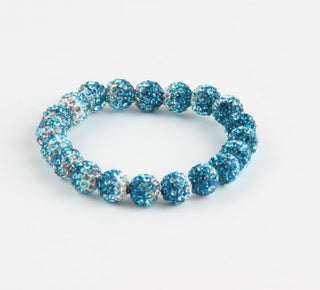 Mixed Color Soft Clay Full Rhinestone Ball Braided Shambhala Bracelet Cathys Place
