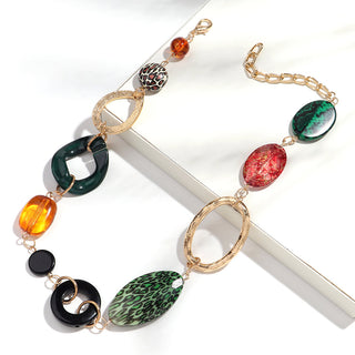 Bohemian Style Leopard Print Necklace Cathys Place