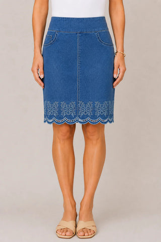Ethyl Bluebell Lace Skirt - Yacht Cathys Place