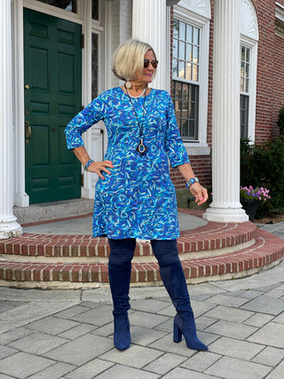 FANTASIA BLUE DRESS SLEEVE