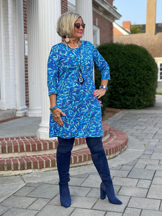 FANTASIA BLUE DRESS SLEEVE