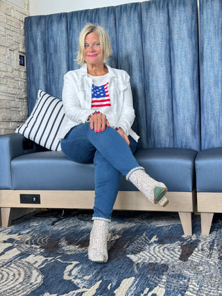 LULU-B DENIM NAVY ANCHOR DENIM