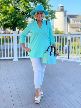 SEAGLASS AQUA TUNIC