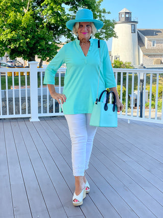 SEAGLASS AQUA TUNIC