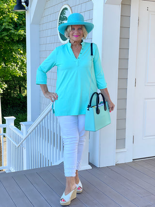 SEAGLASS AQUA TUNIC