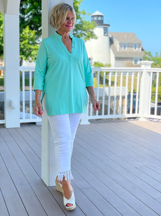 SEAGLASS AQUA TUNIC