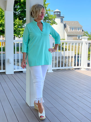 SEAGLASS AQUA TUNIC