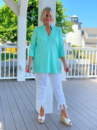 SEAGLASS AQUA TUNIC