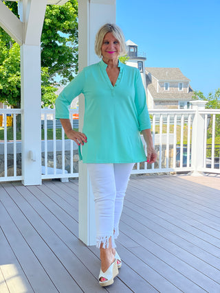 SEAGLASS AQUA TUNIC