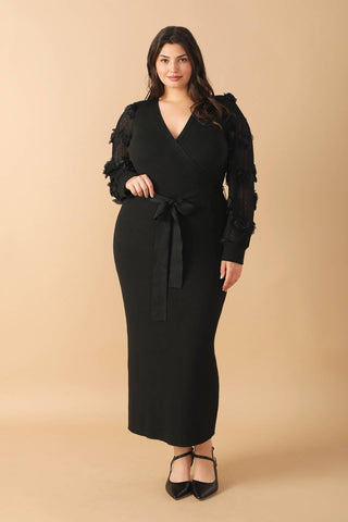 PERFECT BALANCE  SWEATER MIDI DRESS