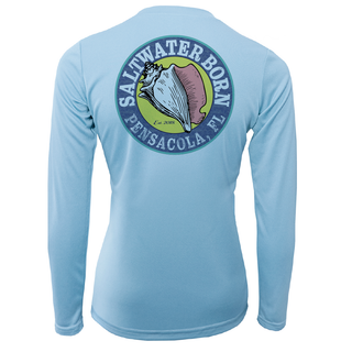 Pensacola, FL "Saltwater Hair Don't Care" Long Sleeve UPF 50+ Dry-Fit Shirt