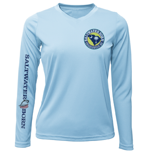 Charleston, SC Kraken State Logo Women's Long Sleeve UPF 50 + Dry-Fit Shirt