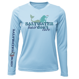 Pensacola, FL "Saltwater Hair Don't Care" Long Sleeve UPF 50+ Dry-Fit Shirt