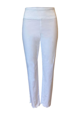 ETHYL WHITE SCALLOP JEANS
