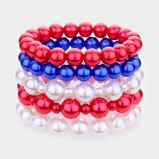 5PCS - Pearl Stretch Bracelets Cathys Place
