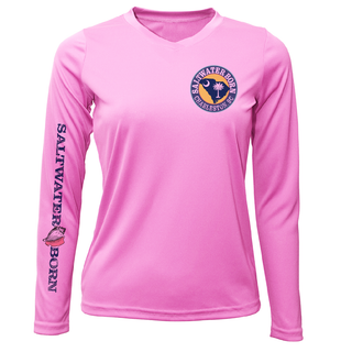 Charleston, SC Kraken State Logo Women's Long Sleeve UPF 50 + Dry-Fit Shirt