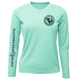 Charleston, SC Kraken State Logo Women's Long Sleeve UPF 50 + Dry-Fit Shirt