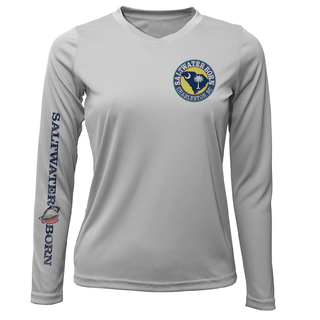 Charleston, SC Kraken State Logo Women's Long Sleeve UPF 50 + Dry-Fit Shirt