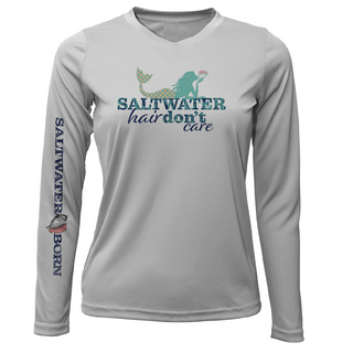 Stuart "Saltwater Hair...Don't Care" Long Sleeve UPF 50+ Dry-Fit Shirt